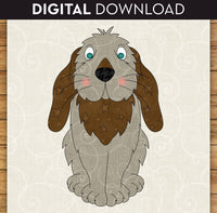 Floppy Eared Rabbit Applique