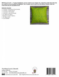 Flower Pillow Cover (Applique not included)