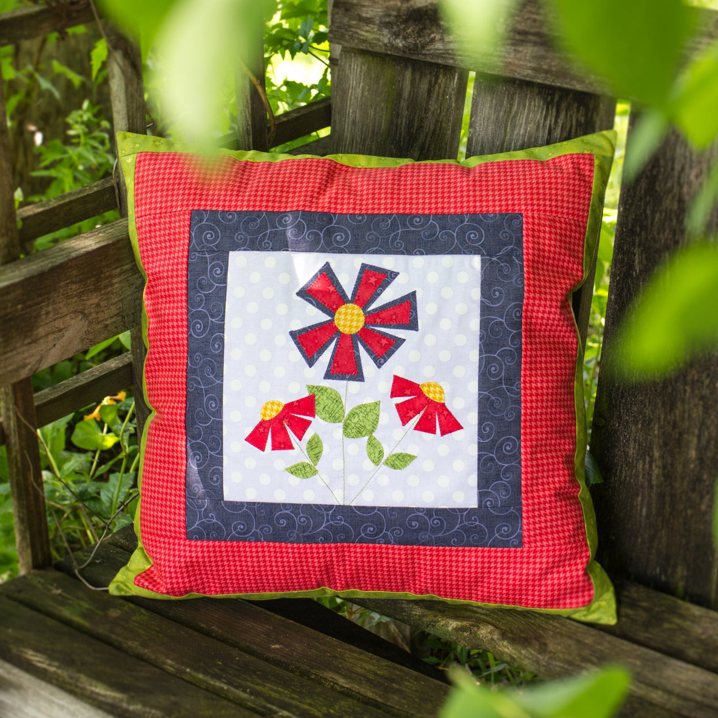 Flower Pillow Cover (Applique not included)