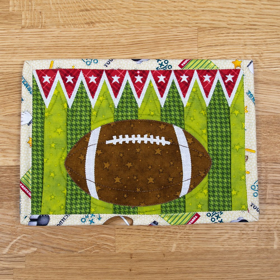 Run-Punt-Pass Football Mug Rug Kit
