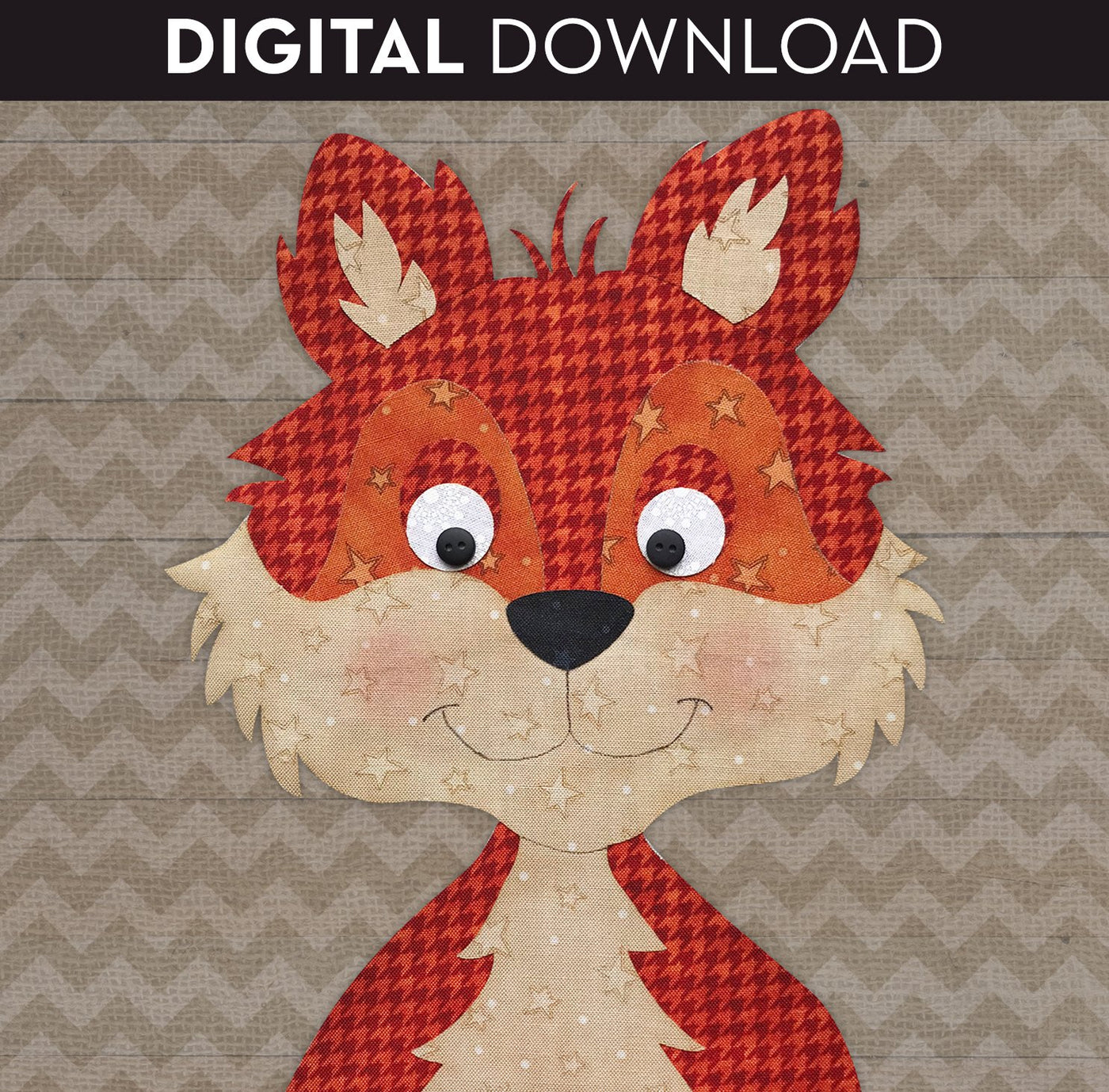 Fox Head Applique