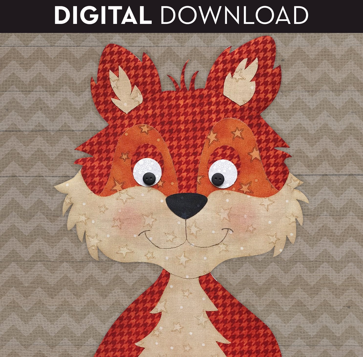 Fox Head Applique
