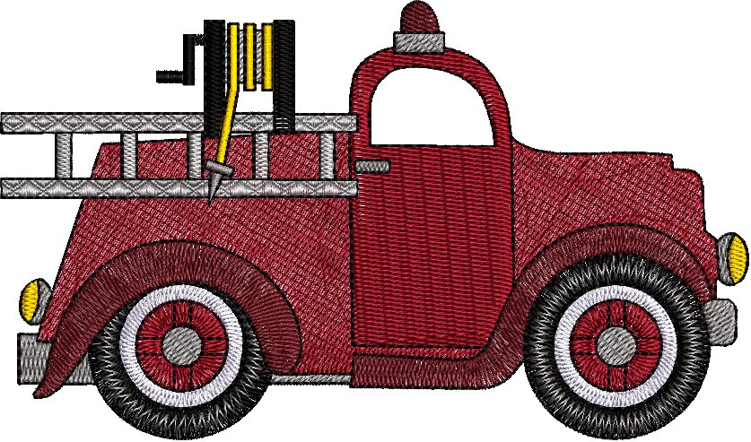 Frank Fire Truck Embroidery - Download