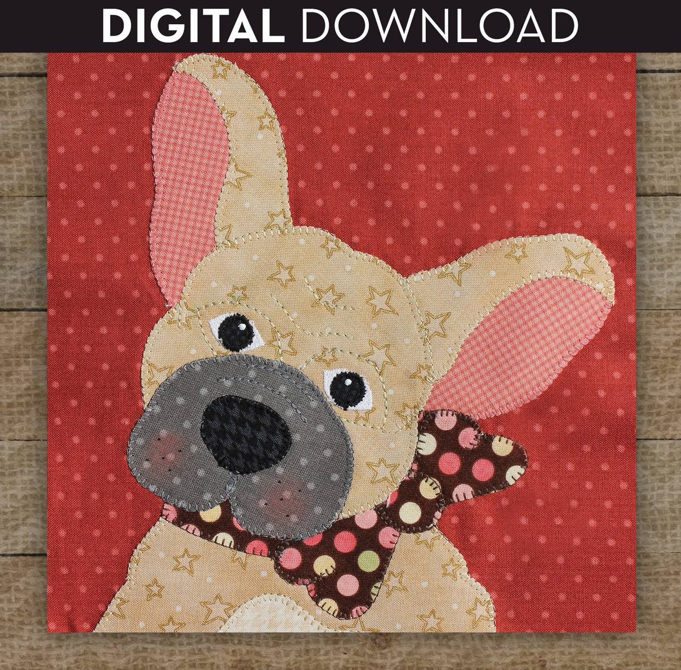 French Bulldog Applique