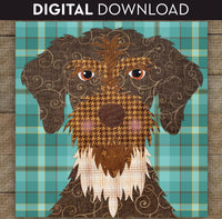 German Wirehaired Pointer Applique
