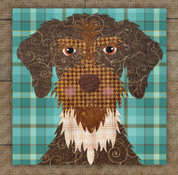 German Wirehaired Pointer Applique