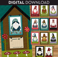 Canada Gnome for the Holidays Calendar Applique Quilt Pattern