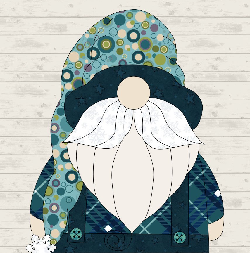 January Gnome Applique