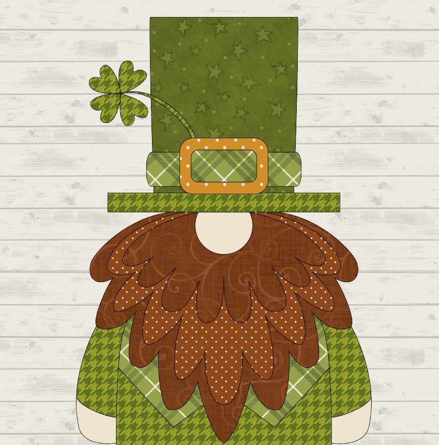March Gnome Applique