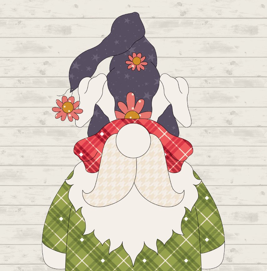 April Gnome Applique