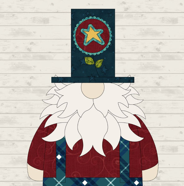 July Gnome Applique