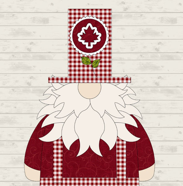 July Canada Gnome Applique
