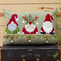 Gnome Trio Applique Pillow Cover Kit