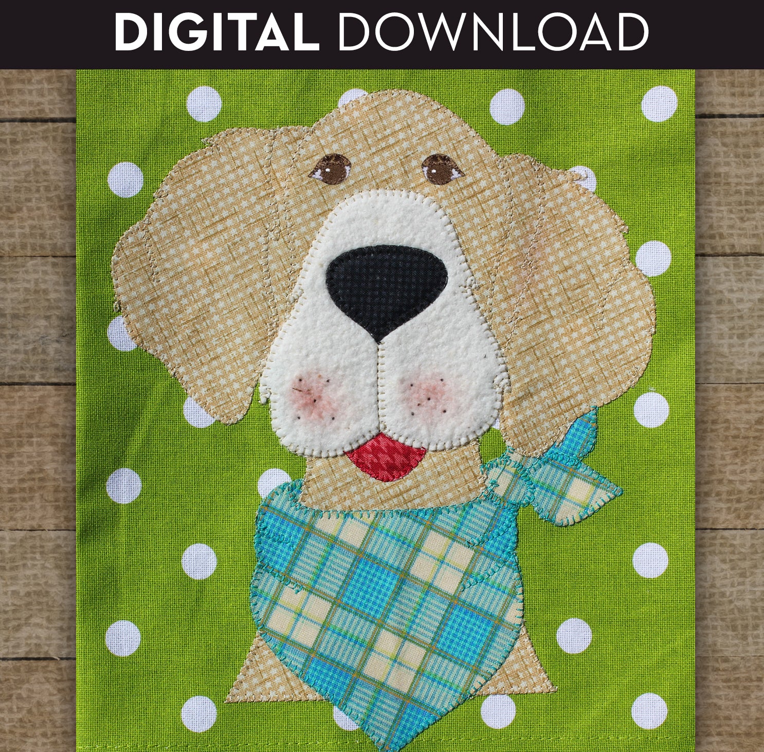 Golden Retriever Applique
