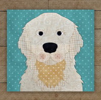 Golden Retriever Cream & Gold Applique