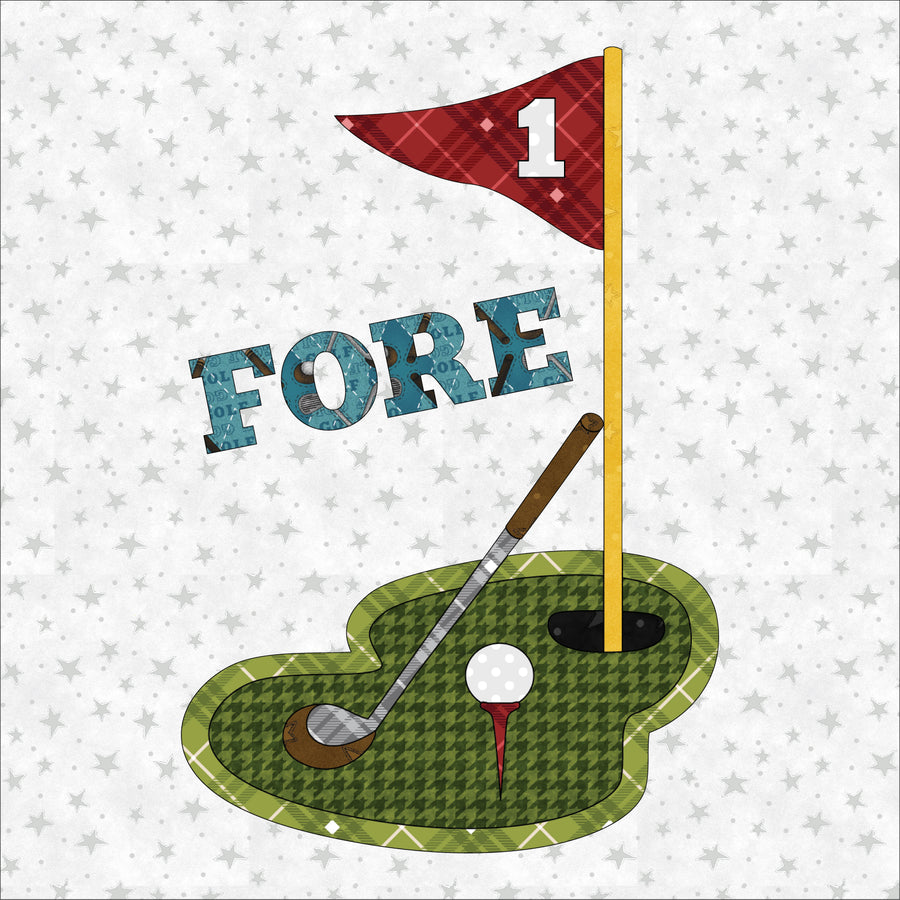 Golf Precut Fused Applique Pack