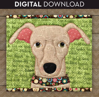 Greyhound Applique