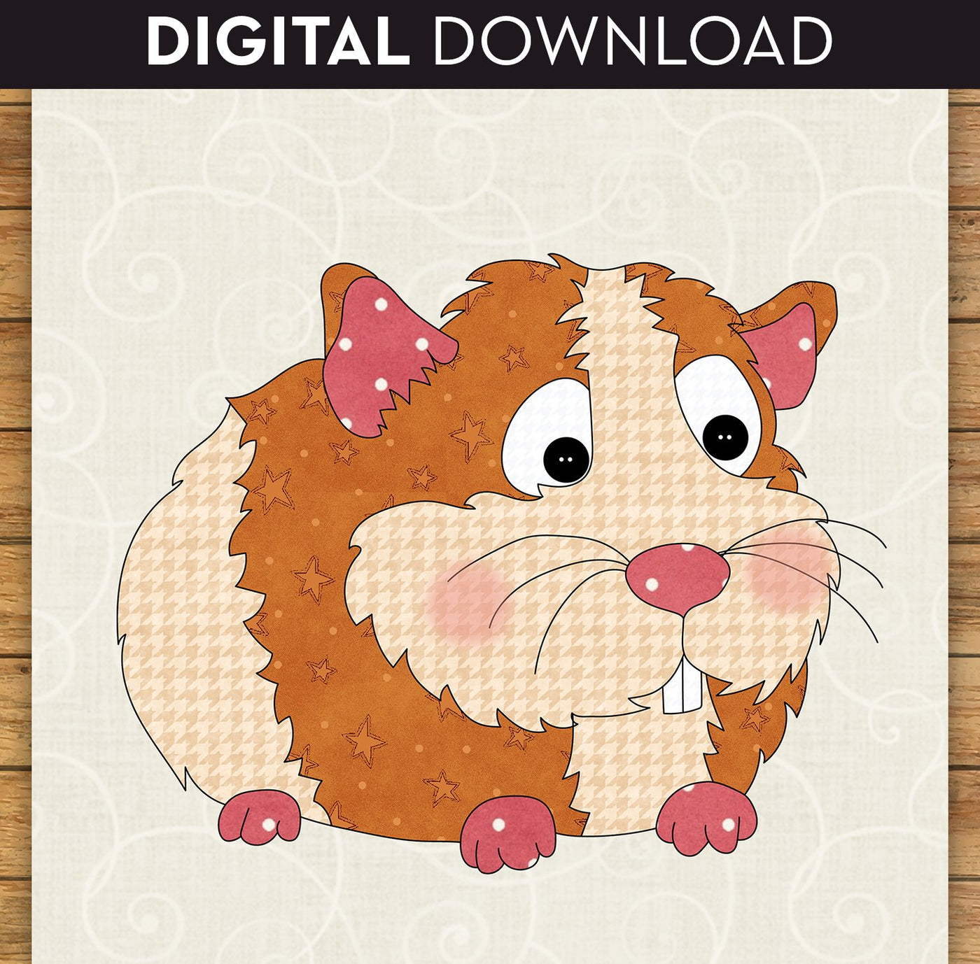 Guinea Pig Applique