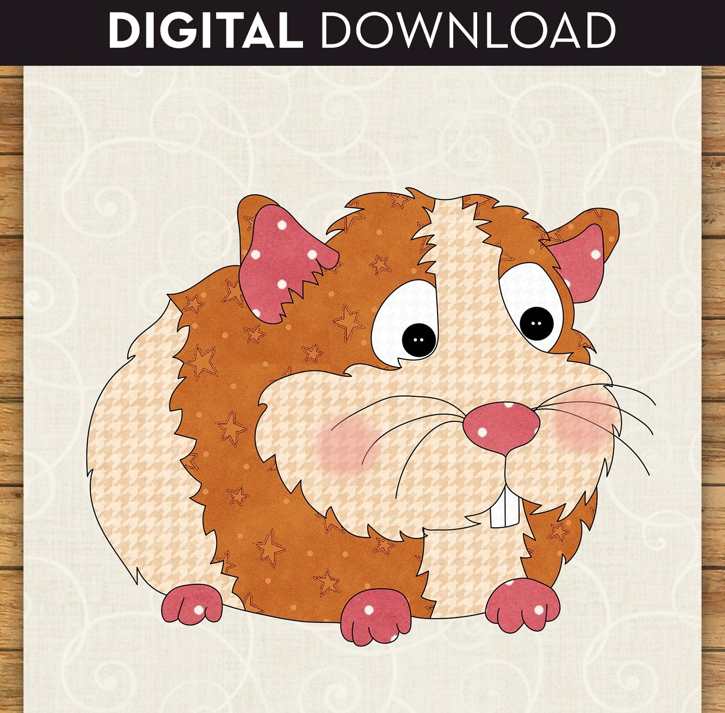 Guinea Pig Applique