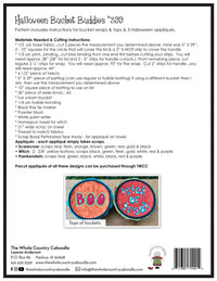 Halloween Bucket Buddies Pattern
