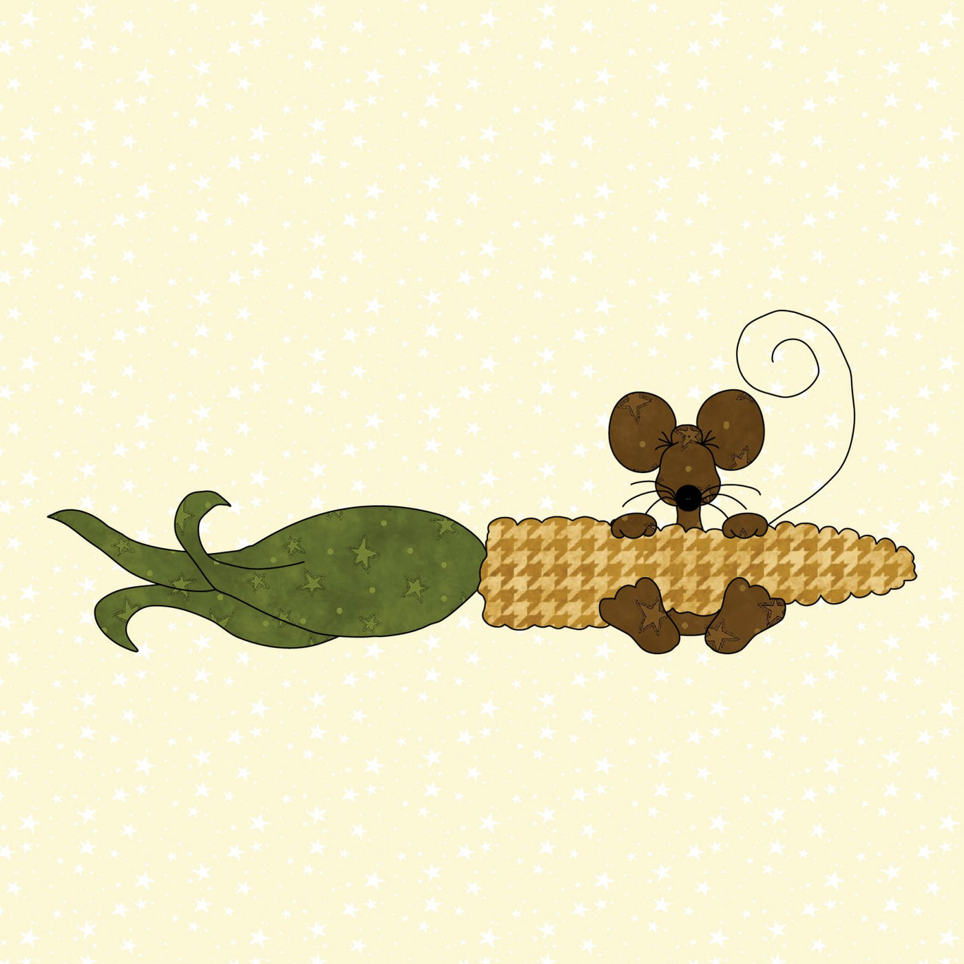 Mouse & Corn Applique
