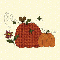 Pumpkins Mouse & Flower Applique