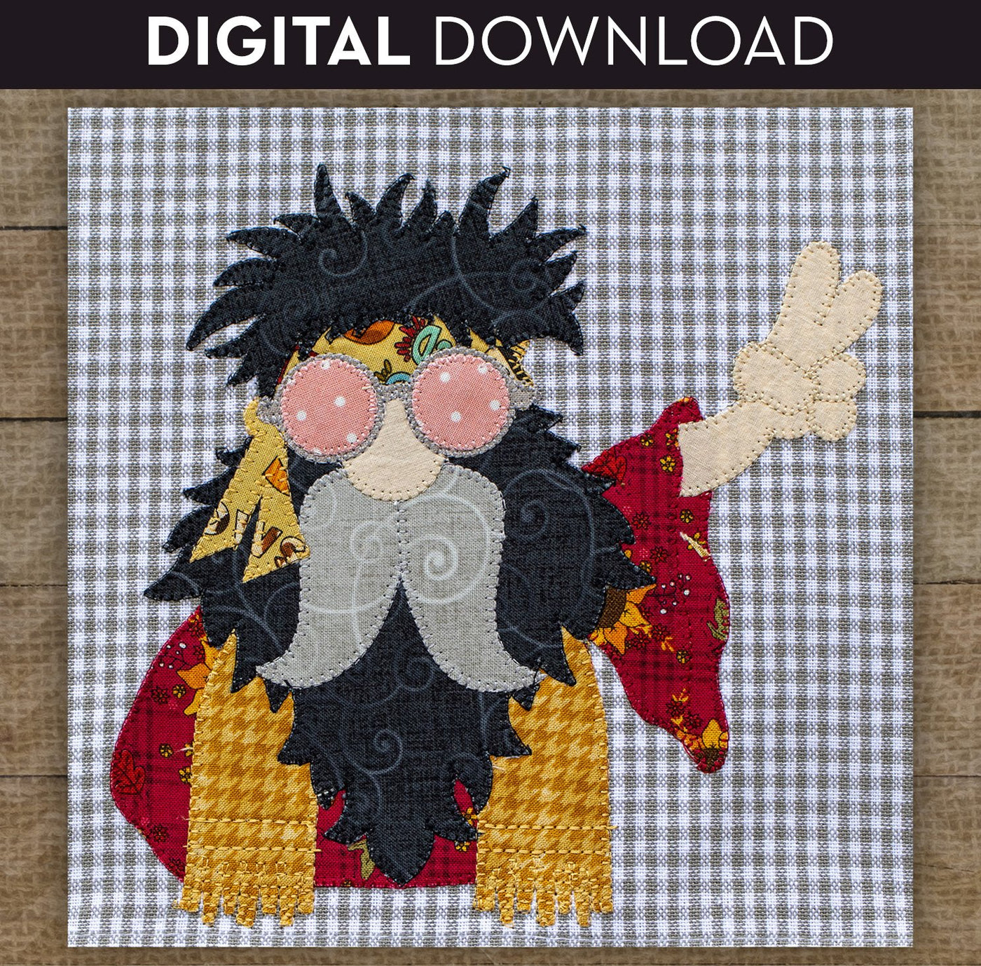 Hippie Gnome Applique
