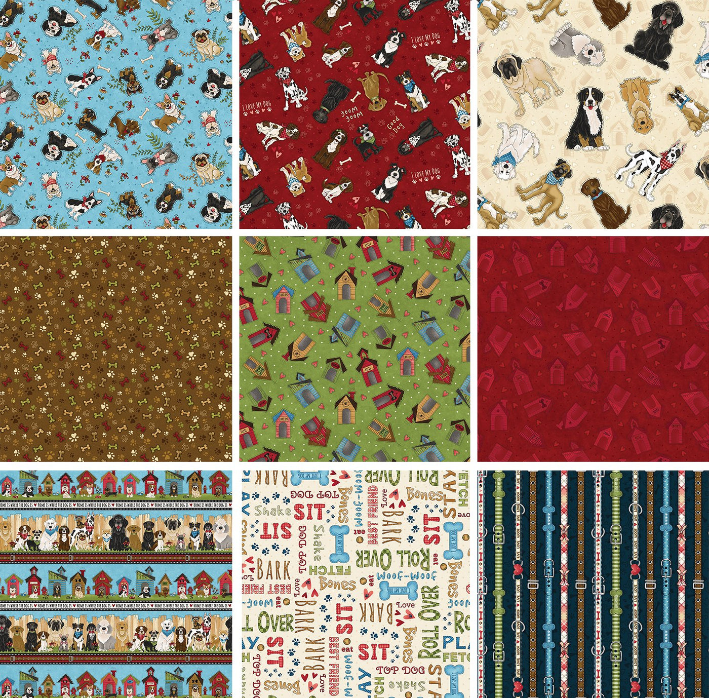 Home is Where the Dog is II Fat Quarter Bundle