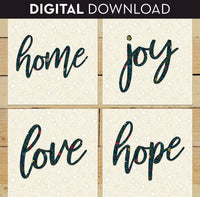 Home Joy Love Hope Applique