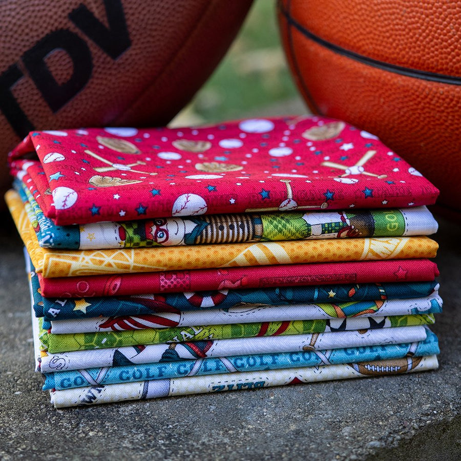 I Love Sports Fat Quarter Bundle