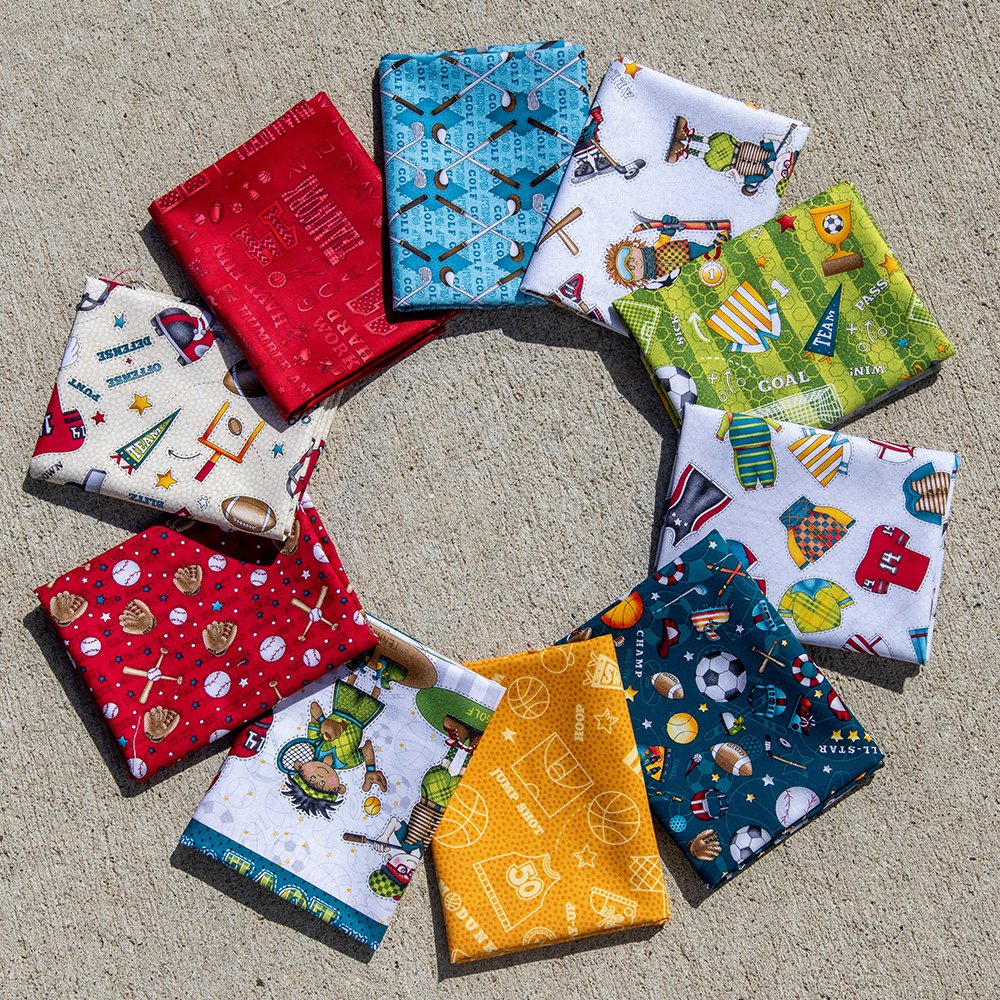 I Love Sports Fat Quarter Bundle