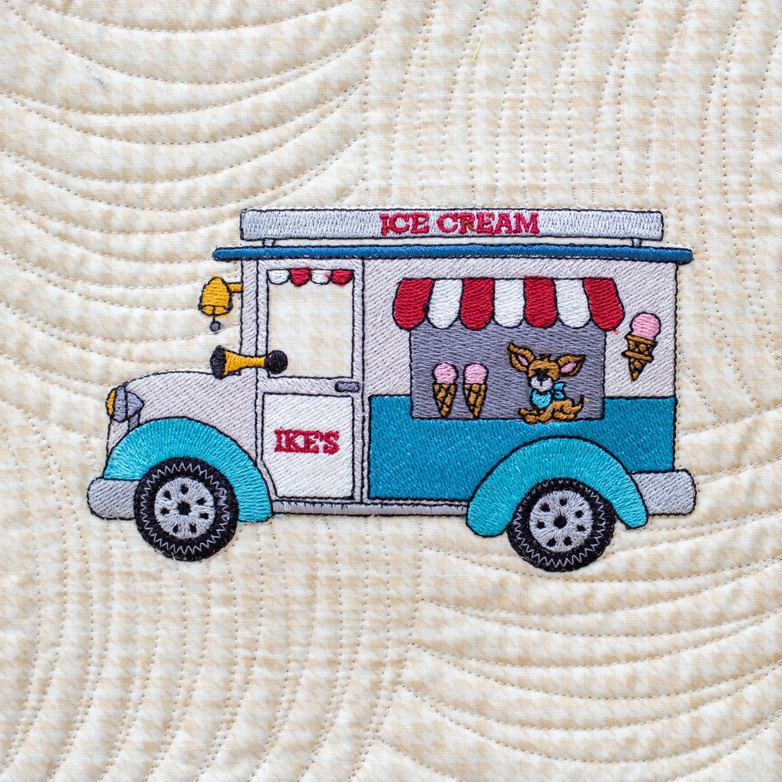 Ike Ice Cream Truck Embroidery - Download
