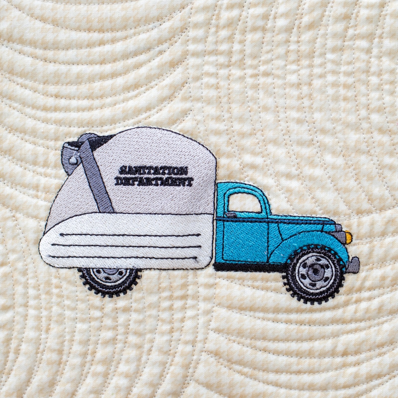 George Garbage Truck Embroidery - Download