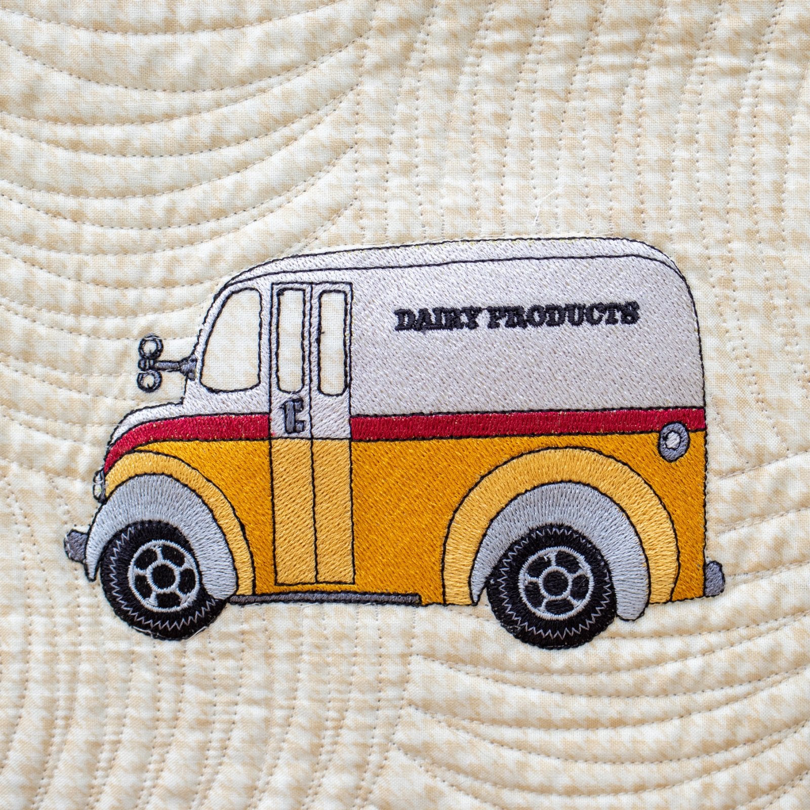 Merlin Milk Truck Embroidery - Download