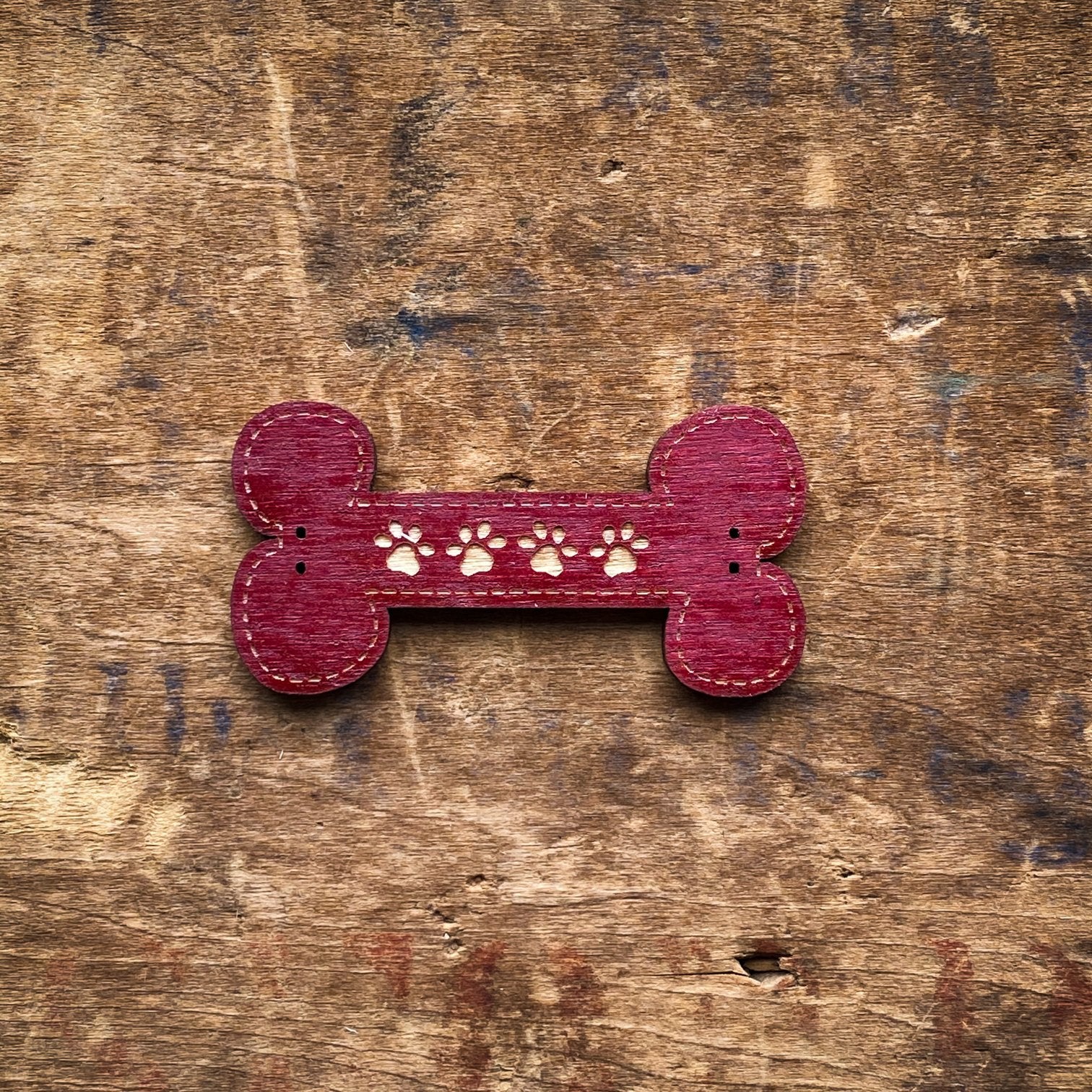 Pawprint Bone Buttons