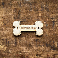 Service Dog Bone Button
