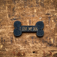 I Love My Dog Bone Buttons