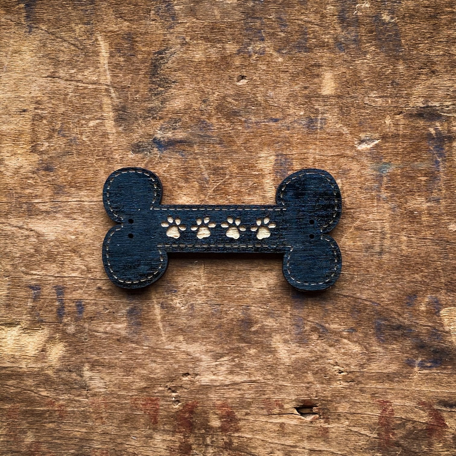 Pawprint Bone Buttons