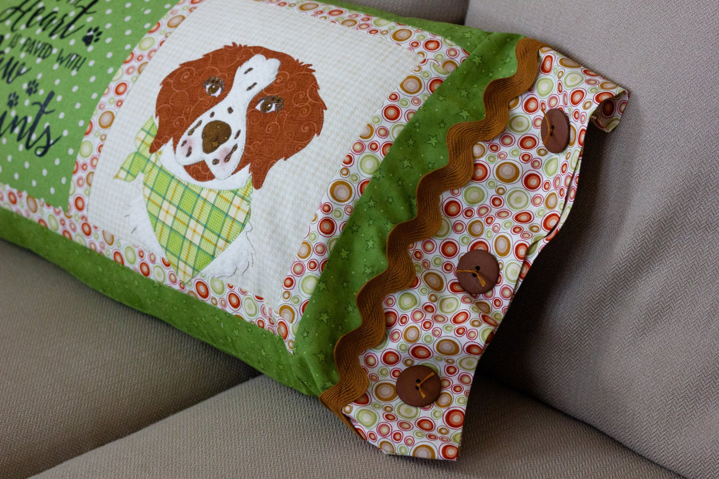 The Road To My Heart Bench Pillow Pattern (Appliques not included)