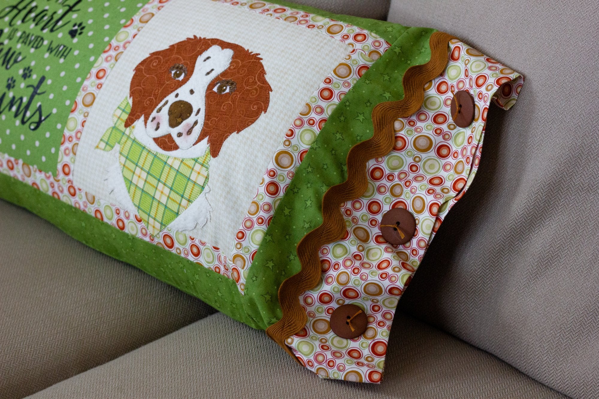 The Road To My Heart Bench Pillow Pattern (Appliques not included)