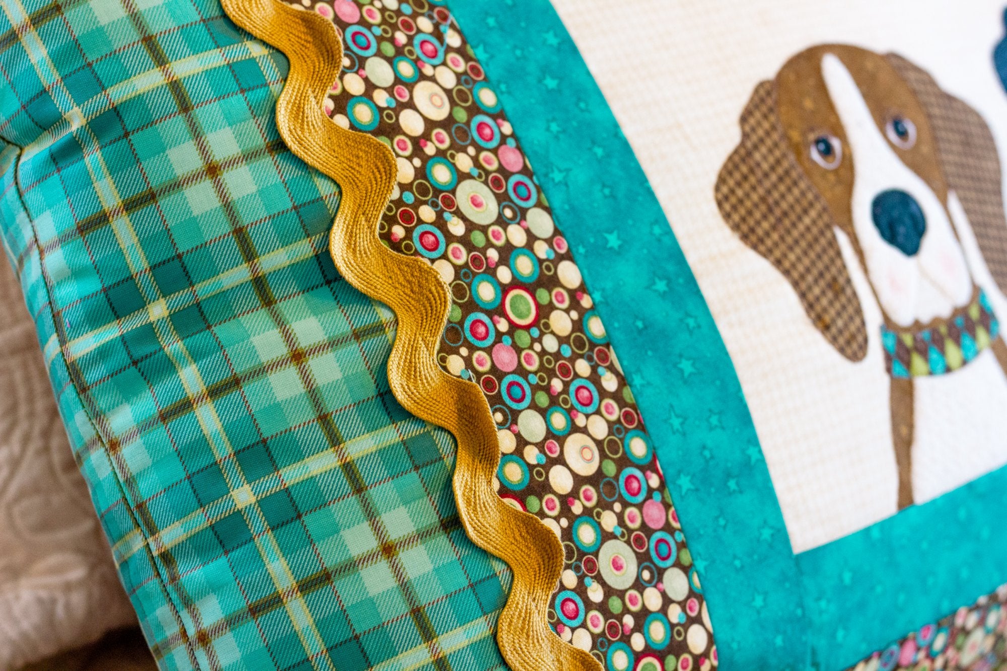 Furry Friends Applique Bench Pillow Kit