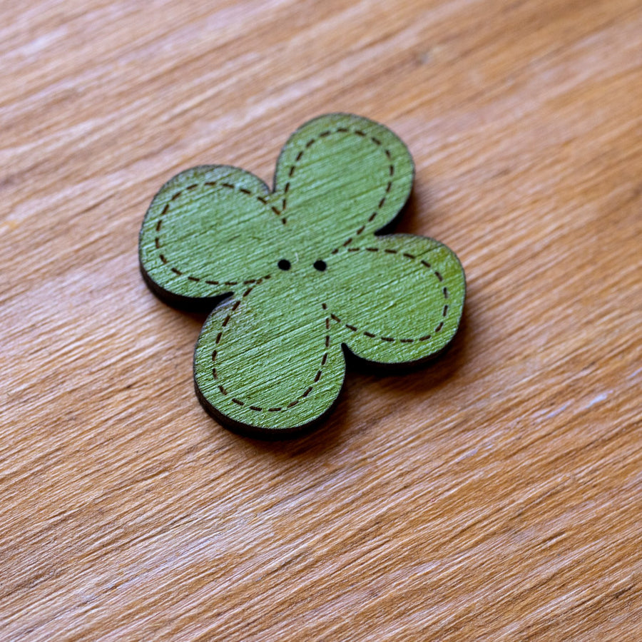 Shamrock Button