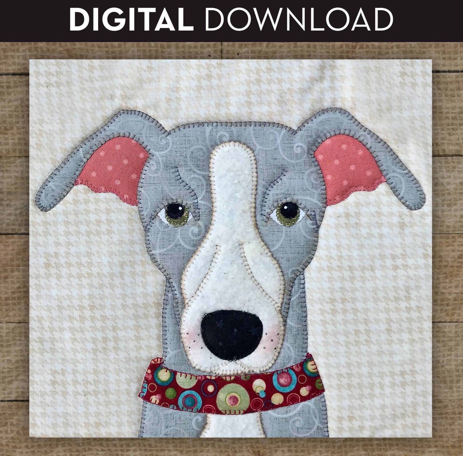 Italian Greyhound Applique