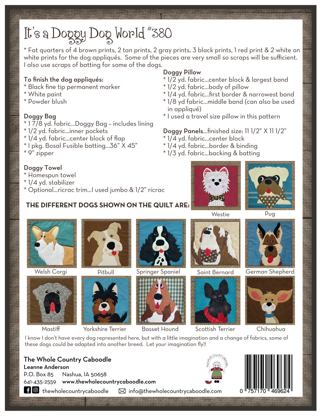 It's a Doggy Dog World Pattern