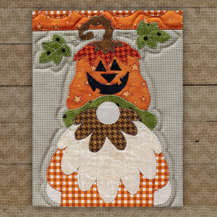Jack O' Lantern Gnome Applique