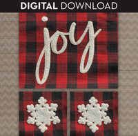 Joy & Snowflakes Applique