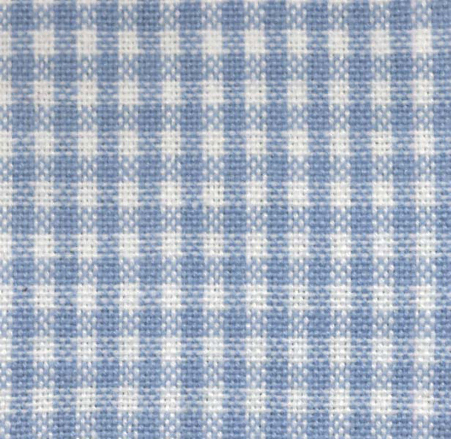 Tea Towel Mini Check Light Blue/White