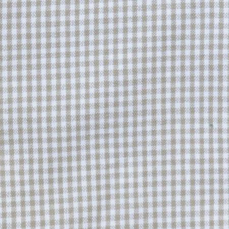 Tea Towel Mini Check Taupe/ White