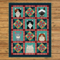Live Love Meow Applique Quilt Pattern