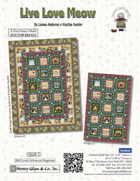 Live Love Meow Quilt 2 Pattern (FREE Digital Download)